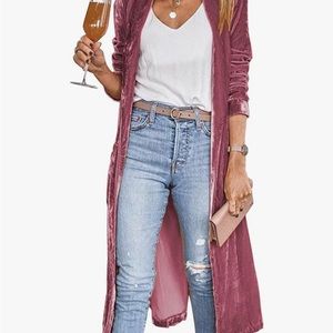 Raspberry velour duster